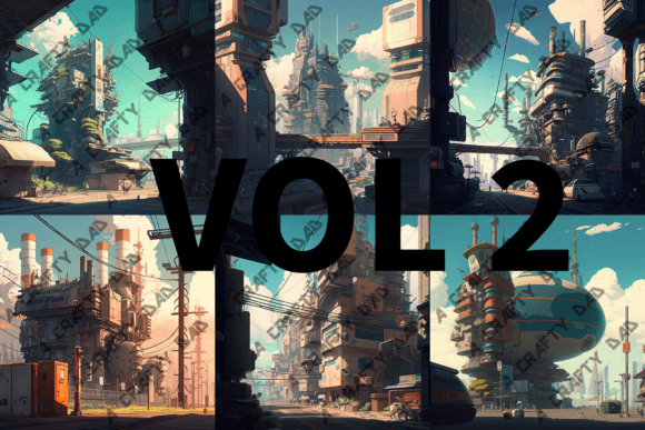 Anime Technical Megalopolis Vol 2: Elevating Digital Design with Cyberpunk Aesthetics
