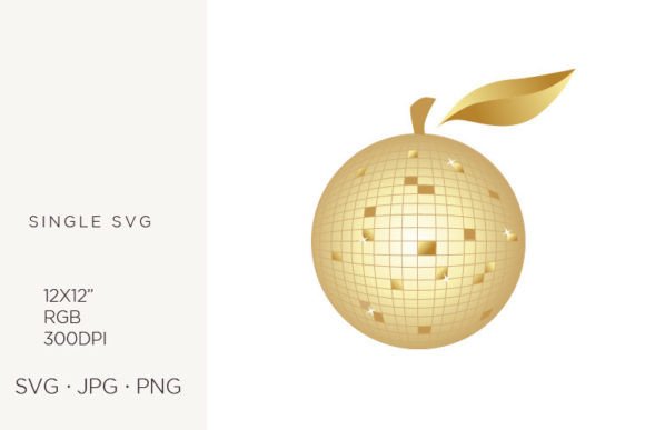 Disco Fruit Logo Icon: Vibrant Vector Art for Creative Brands