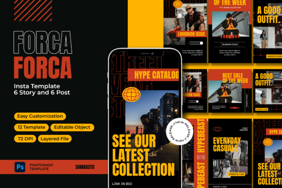 Forca Hypebeast Instagram Template Guide