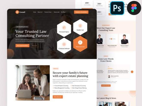 Mastering Digital Presence: A Comprehensive Guide to the Law Consulting Website UI Figma Template