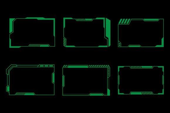 Mastering Visual Identity with a Set of Green Cyberpunk Frames Overlay for Modern Streaming