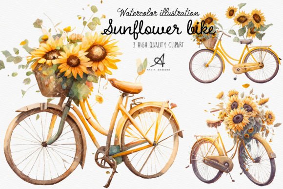 Mastering Watercolor Sunflower Bicycle Sublimation for Creative Projects