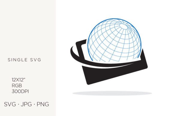 Smart Phone Screen & Globe Vector Art