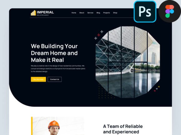 Streamlining Digital Presence: The Strategic Value of a Construction Figma PSD Landing Page