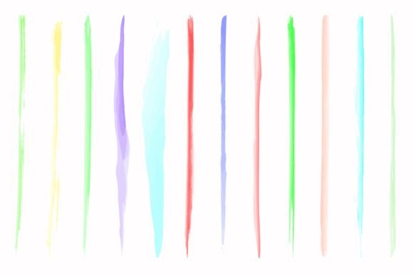 Vertical Divider Watercolor Line: Elevating Design with Subtle Structure